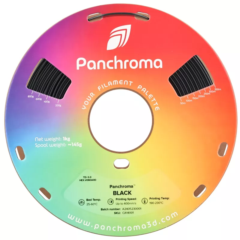 Polymaker Panchroma CoPE 3D-Drucker-Filament, 1,75 mm, 1 kg, Schwarz