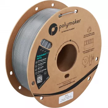Polymaker PETG 3D-Drucker-Filament, 1,75 mm, 1 kg, Silber (PB05010)