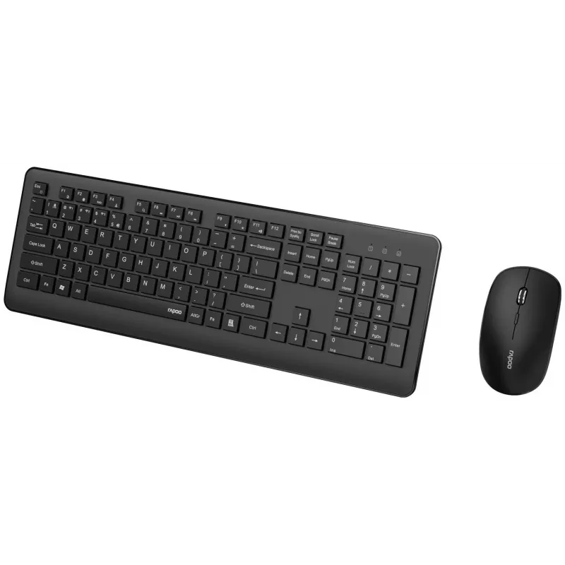 Rapoo 8310M Kabelloses Tastatur- und Maus-Set, Schwarz