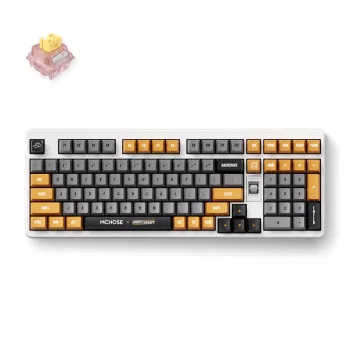 MCHOSE HW-UT98-4 Tri-Mode Mechanische Tastatur 98 Tasten Hot-Swappable RGB Gasket Mount PBT Cherry Profile 4000mAh