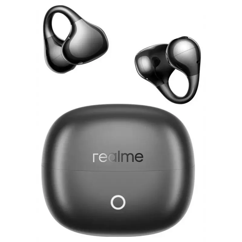 realme Buds Clip Czarne Black Kabelgebundene Ohrhörer mit 3,5-mm-Klinkenstecker und Mikrofon
