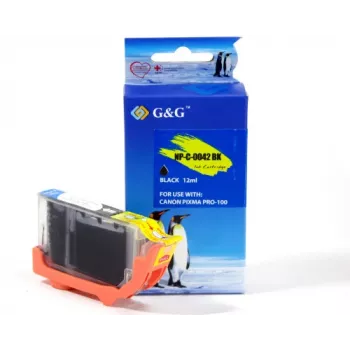 G&G Ninestar Kompatible Tintenpatrone für Canon CLI-42BK (6384B001) Schwarz