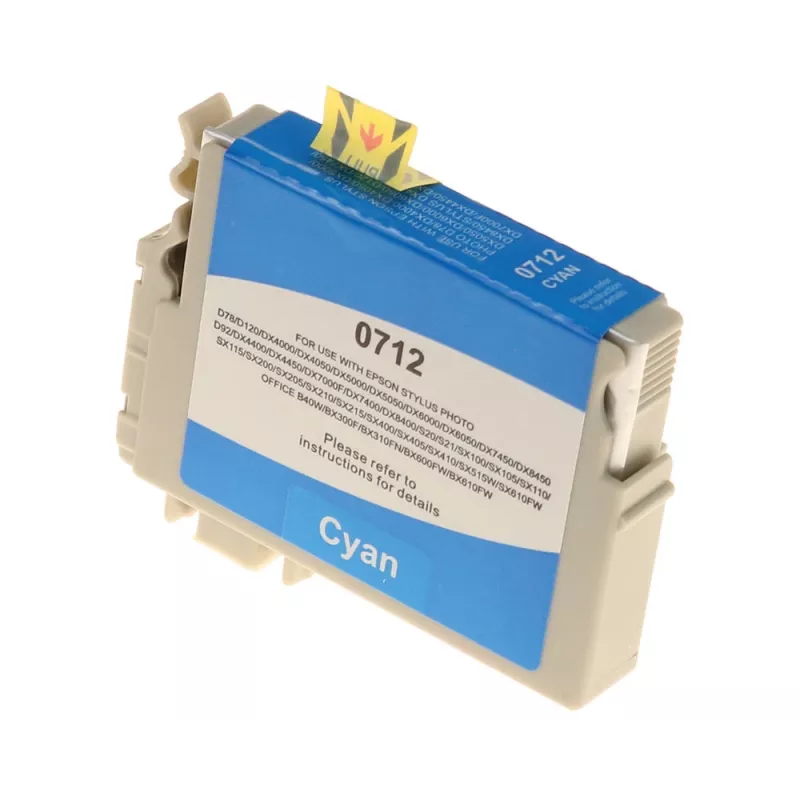 G&G Ninestar Kompatible Tintenpatrone für Epson T0712/C13T07124012 Cyan