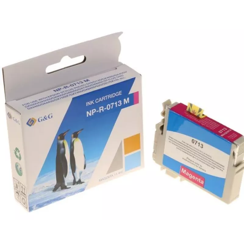 G&G Ninestar Kompatible Tintenpatrone für Epson T0713 (C13T07134012) - Magenta