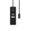 ORICO PW3UR25-C3 USB-C Hub 3-Port mit 2.5G Ethernet, 1x USB-A 3.0, 1x USB-C 3.0, 1,8m Kabel, Schwarz
