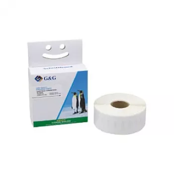 G&G Kompatible Etikettenrolle 19mm x 51mm Weiß Direktthermopapier Permanentklebend Adressetiketten 500 Etiketten pro Rolle Ersatz für DYMO 11355 S0722550 BM-D-G-11355