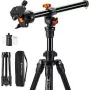 K&F Concept KF09.101V6 Stativ mit Schwenkarm Schwarz