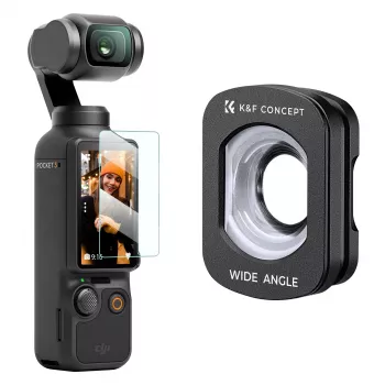 KF 112° Weitwinkelobjektiv für DJI Osmo Pocket 3 / 4 - Kf01.2612