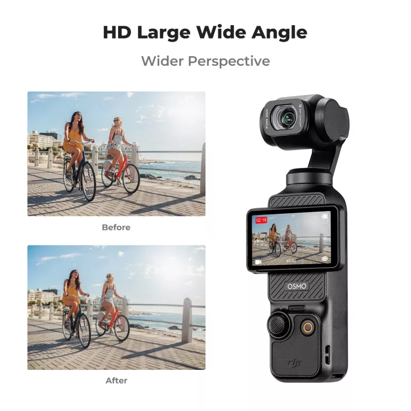 KF 112° Weitwinkelobjektiv für DJI Osmo Pocket 3 / 4 - Kf01.2612