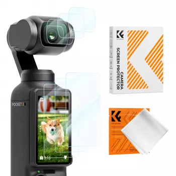 KF 6er-Pack 9H gehärtetes Glas Display- und Objektivschutz-Set für DJI Osmo Pocket 3