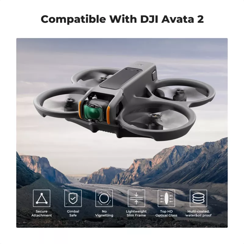 K&F Concept Nano-X Zirkularpolarisationsfilter für DJI Avata 2 Drohne (KF01.2699)