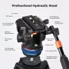 K&F Concept Professionelles Videostativ mit Fluidkopf 192cm KF09.147
