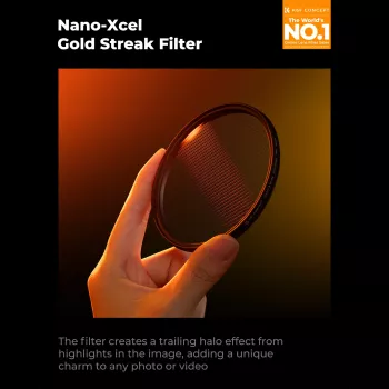 K&F Concept Nano-X MRC 62mm Gold Streak Anamorphic Effect Filter