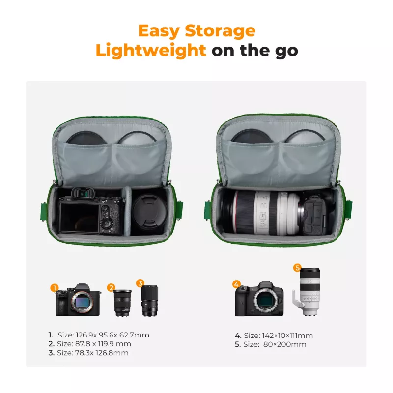 K&F Concept KF13.179V8 Kameragürteltasche Grün - DSLR/Spiegellos/Drone/Gimbal