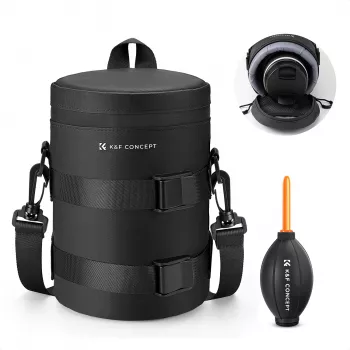 K&F Concept Waterdichte Objektivtasche 15x11cm M mit Blasebalg