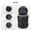 KF Wasserdichte Kamera-Objektivtasche XL 23,5 x 11,5 cm Schwarz KF13.203