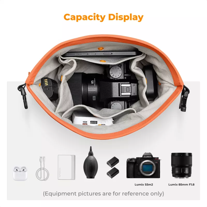 K&F Concept Crossbody Sling Bag 5L Orange für Kamera und Smartphone