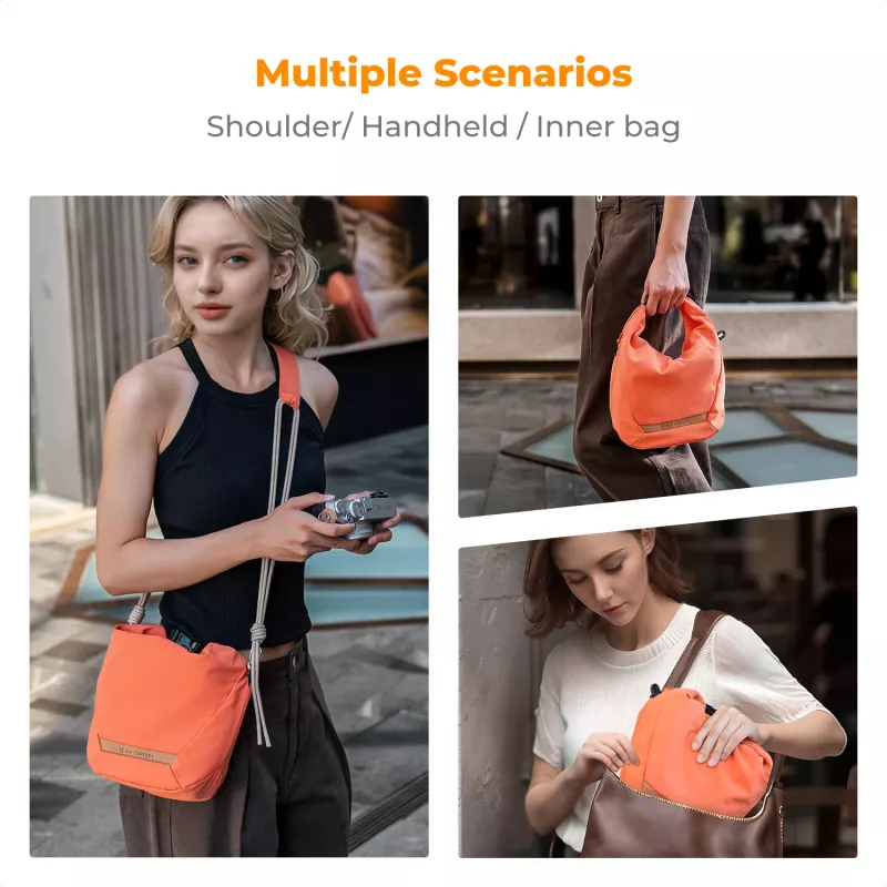 K&F Concept Crossbody Sling Bag 5L Orange für Kamera und Smartphone