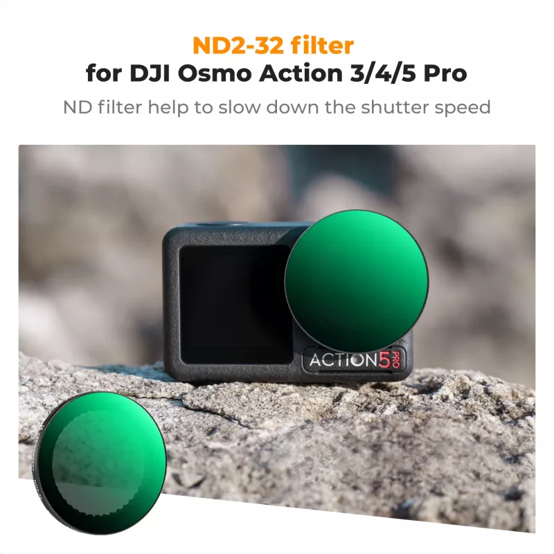 K&F Concept Nano-X Series Variable ND Filter ND2-ND32 für DJI Osmo Action 3/4/5 Pro