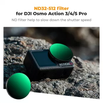 KF Concept Nano-X Variable ND Filter ND32-512 Grau für DJI Osmo Action 3/4/5 Pro