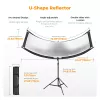 K&F Concept U-Shape 4-in-1 Curved Reflector 180x60cm mit Lichtstativ und Tragetasche