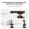 KF 3D-Kugelkopf Magnetstativhalterung für GoPro Smartphone Kamera mit 1/4 Zoll Gewinde KF31.156 Schwarz