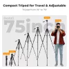 K&F Concept Kompaktes Kamerastativ für DSLR und Smartphone Schwarz