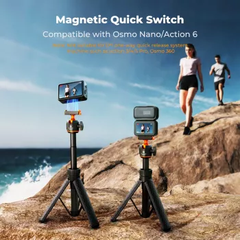 Mini-Stativ Selfie-Stick 65 cm 360°-Kopf für DJI Osmo Nano / Action 6 / Kf09.181
