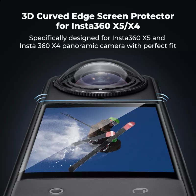 3x Tempered Glass Screen Protector für Insta360 X4 / X5 - KF31.184