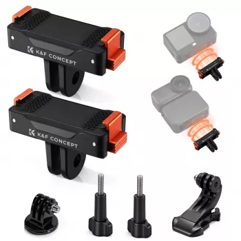 KF 2er-Pack Magnetische Schnellwechselhalterung für DJI Osmo Action 6 / Nano, GoPro und 1/4 Zoll (KF12.0029)