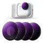 K&F Concept 4er-Pack 2-in-1 ND/PL Filter-Set ND8/PL ND16/PL ND32/PL ND64/PL für Insta360 GO Ultra, SKU.1673