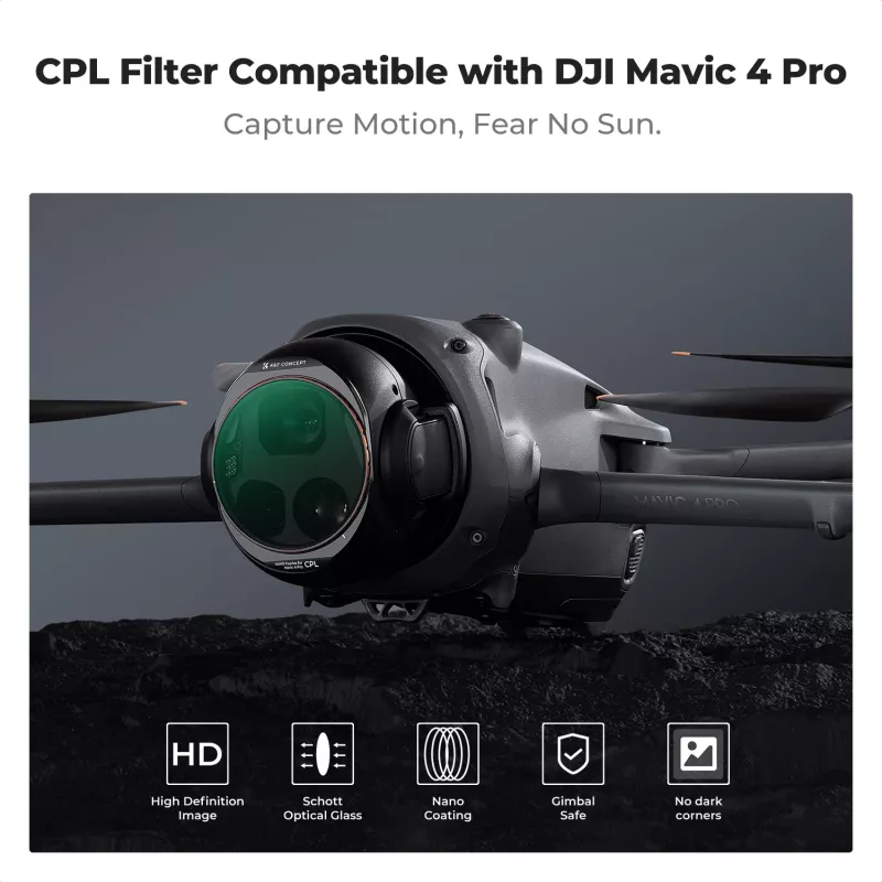 K&F Concept Nano-X 8K HD CPL Filter für DJI Mavic 4 Pro (KF01.2071V1)