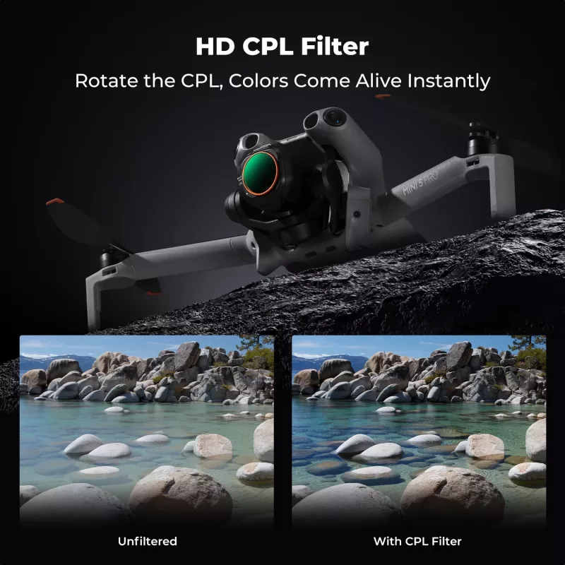 K&F Concept Circular Polarizer CPL Filter für DJI Mini 5 Pro Drohne (KF02.0002)