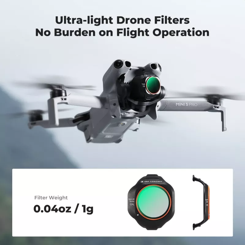 K&F Concept Circular Polarizer CPL Filter für DJI Mini 5 Pro Drohne (KF02.0002)