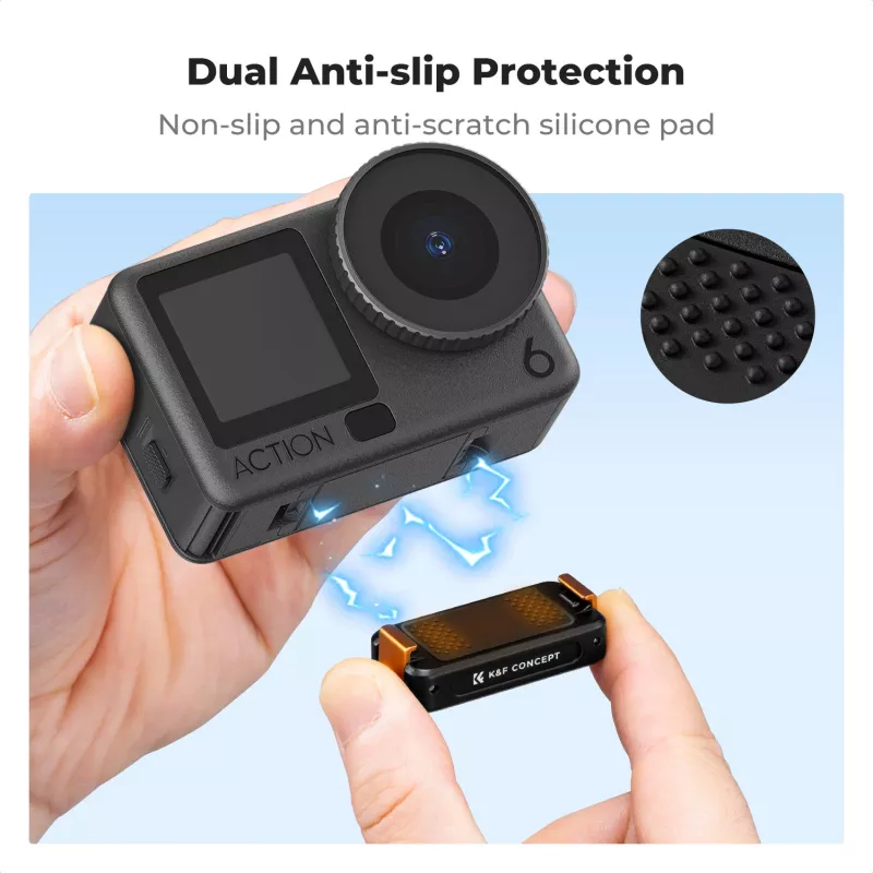 Magnetische Schnellwechselhalterung mit 1/4 Zoll Gewinde für DJI Osmo Action 6 / Nano / Kf12.0028