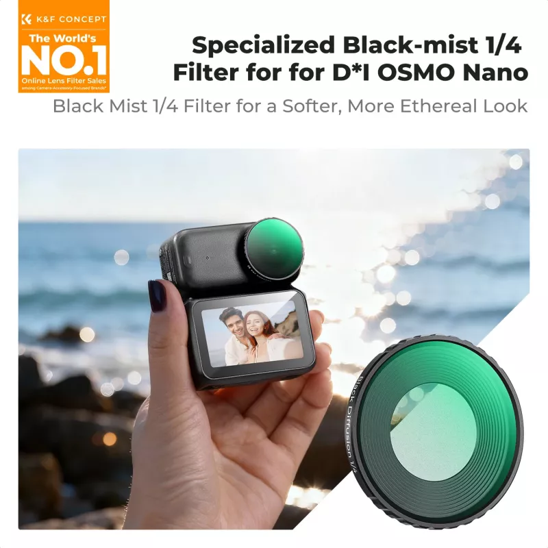 K&F Concept Nano-X Black Diffusion 1/4 Filter für DJI Osmo Nano mit Etui
