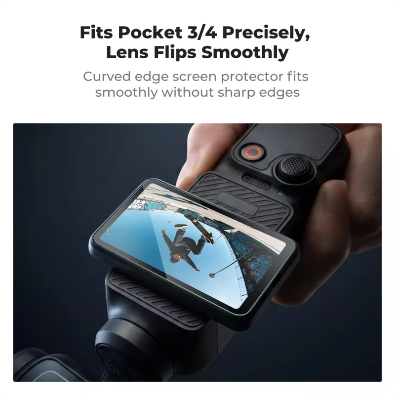 KF 2er-Pack Panzerglas-Displayschutzfolie HD 9H für DJI Osmo Pocket 3 / Pocket 4