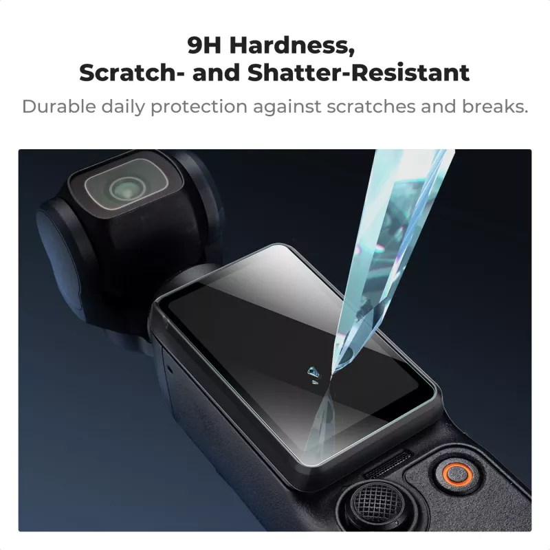 KF 2er-Pack Panzerglas-Displayschutzfolie HD 9H für DJI Osmo Pocket 3 / Pocket 4