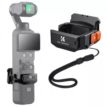 KF Mount Adapter Protective Frame für DJI Osmo Pocket 3 / 4 mit GoPro-Halterung und 1/4 inch-Stativgewinde - Schwarz