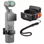 KF Mount Adapter Protective Frame für DJI Osmo Pocket 3 / 4 mit GoPro-Halterung und 1/4 inch-Stativgewinde - Schwarz