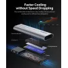 ORICO AXM2-G2-V1 M.2 NVMe SSD Gehäuse USB-C/USB-A 10Gbps - Grau