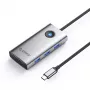 ORICO PW11-6P USB-C Hub 6-in-1 Docking Station mit 3x USB-A 3.0, 1x USB-C 2.0, 1x HDMI, Grau