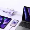 ORICO AP3 20W GaN 5-in-1 Steckdosenleiste, 2x AC + 2x USB-A + 1x USB-C, Lila, 1,5m Kabel