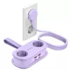 ORICO AP3 65W GaN 6-in-1 Power Strip mit 2 AC-Steckdosen, 2 USB-A und 2 USB-C Anschlüssen - Lila
