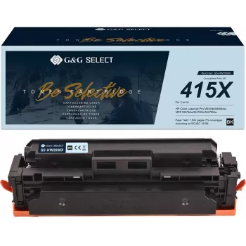 G&G Select XL Tonerkartusche als Ersatz für HP 415X / W2030X - Schwarz, Hohe Ergiebigkeit