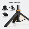 KF Mini-Stativ & Selfie-Stick 65 cm 360°-Kopf Telefonhalter KF09.180S1 Schwarz