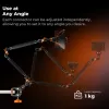 K&F Concept Magic Arm 22 inch + Super Clamp Crab Clamp 1/4 3/8 KF31.201