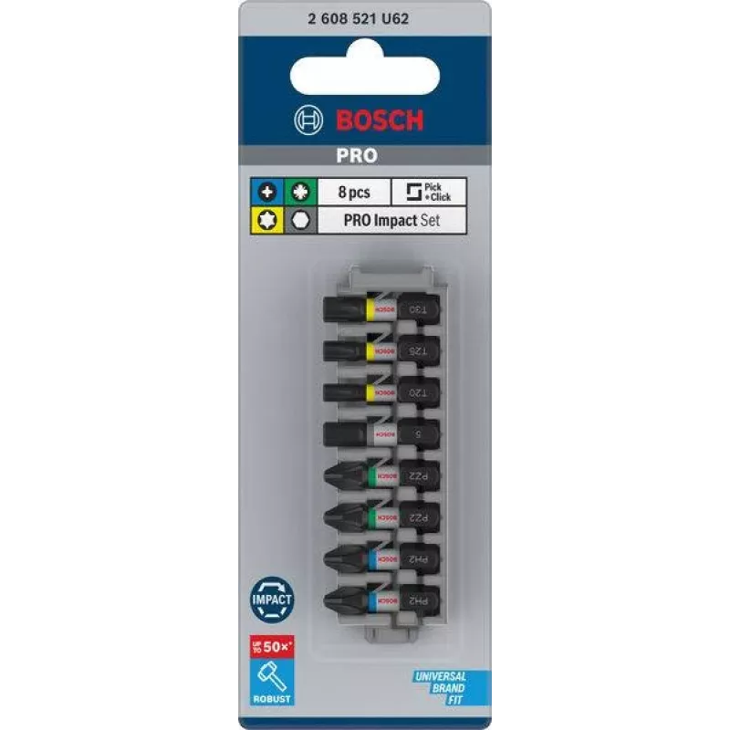 Bosch PRO Impact Bit Set 8-teilig (2608521U62)