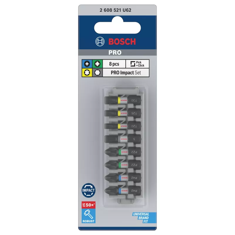 Bosch PRO Impact Bit Set 8-teilig (2608521U62)