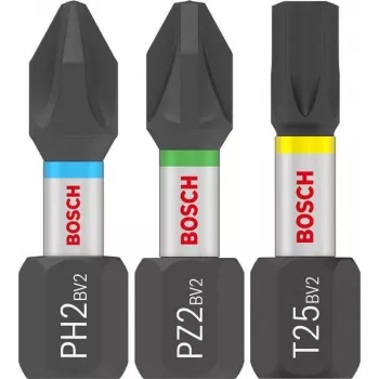 Bosch Schraubendreher-Bit-Set PRO Impact PH2 PZ2 T20 T25 T30 x5 25-teilig (2608521U63)